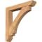 Ekena Millwork Imperial Slat Smooth Bracket w/ Offset Brace, Western Red Cedar, 5 1/2"W x 30"D x 30"H BKT0604X30X30IMP06SWR - alternate 1